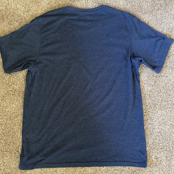 Mens Michigan “GO BLUE” t-shirt szL Blue with yellow print cotton poly blend - Picture 4 of 4